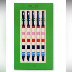 NWT! ♠️ Kate Spade 5-pen set. New, unopened packaging